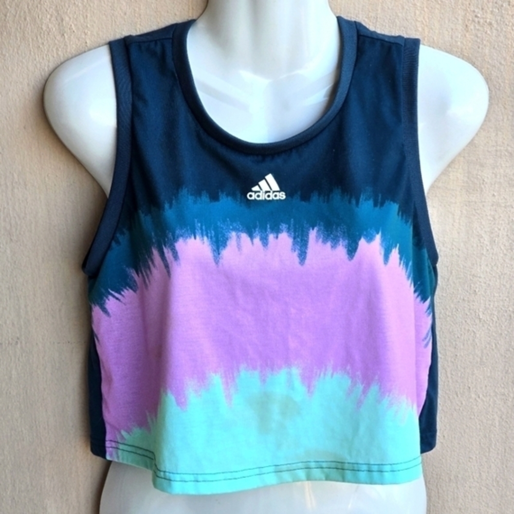 Adidas Aeroready tie dye crop‎ top Med